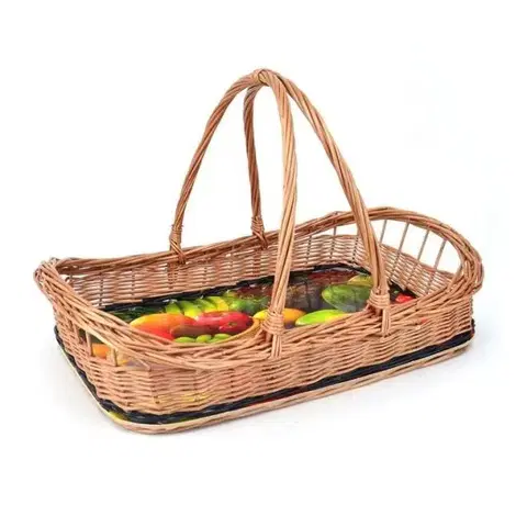 Podnosy a tácky Kinekus Podnos prútený s rúčkou 53x34x12,5/32,5 cm