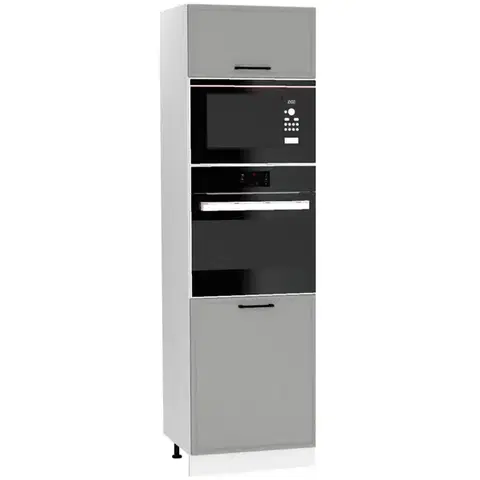 Kuchynské skrinky stojace Kuchynská skrinka Emily D60PK MV 2133 PL Dast Grey