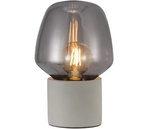 Lampy Nordlux - Stolná lampa CHRISTINA 1xE27/25W/230V betón/čierna 48905011