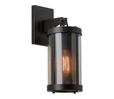 Svietidlá Elstead Feiss - Nástenné svietidlo BLUFFTON 1xE27/100W/230V čierna FE-BLUFFTON1