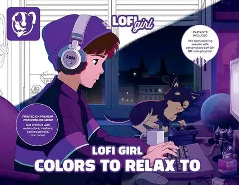 Maľovanky pre dospelých Lofi Girl Colors to Relax To - Lofi Girl