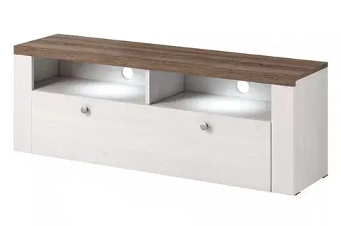 TV stolíky LANA 41, moderný TV stolík, sibiu larche/sonoma truffel