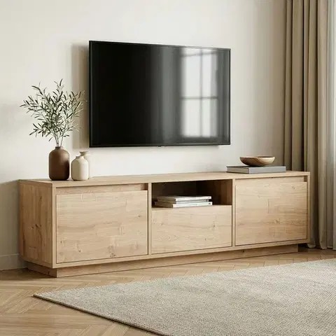 TV stolíky ANTIC TV stolík s dvierkami, dub Sapphire