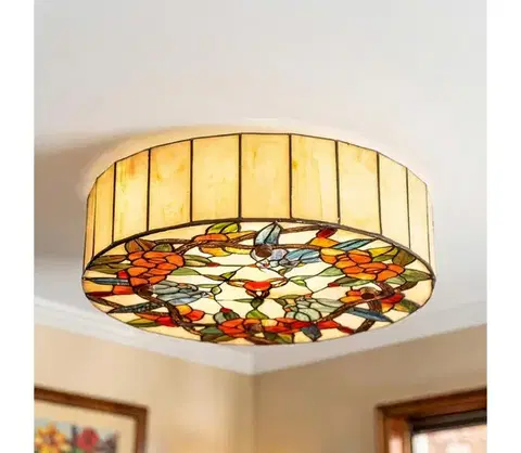 Svietidlá BRILAGI - Tiffany vitrážové stropné svietidlo JUNGLE 2xE27/60W/230V pr. 40 cm BRC-12003A