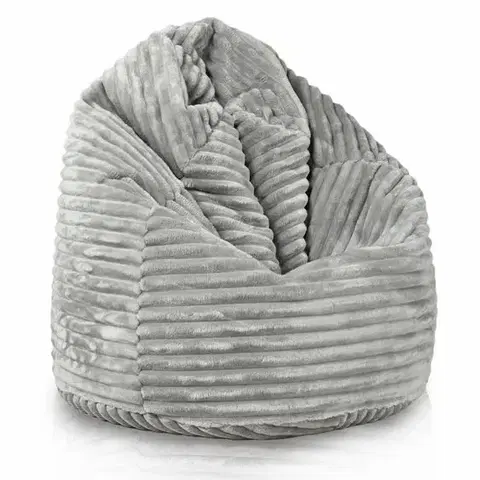 Sedacie vaky a kocky Sedací vak Bag Sako XL stripe TiaHome - svetlo sivá