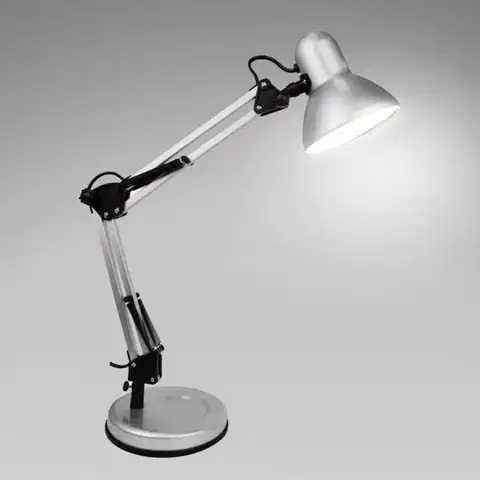 Lampy do obývačky Stolná lampa 2429A Strieborná