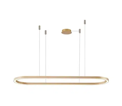 Svietidlá Azzardo  - LED Stmievateľný luster na lanku ELENA LED/50W/230V 120 cm zlatá 