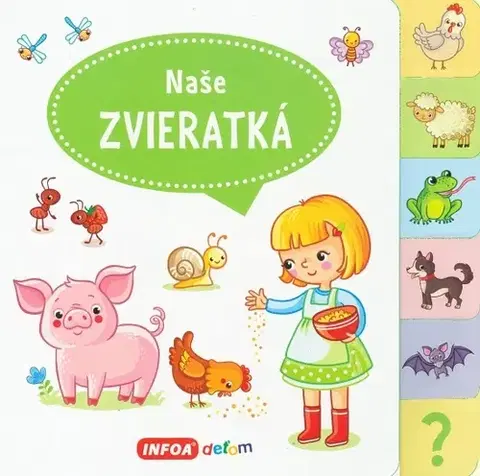 Leporelá, krabičky, puzzle knihy Veľká knižka so záložkami - Naše zvieratká