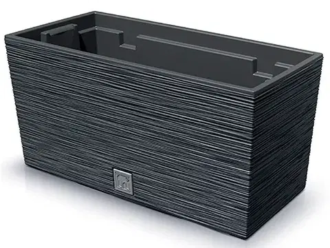 Kvetináče a truhlíky NABBI DFC400 plastový kvetináč 39,5 cm antracit
