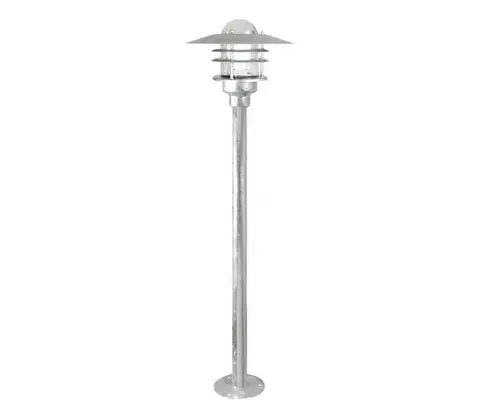 Záhradné lampy Nordlux - Vonkajšia lampa AGGER 1xE27/60W/230V IP54 strieborná 83 cm 74528031