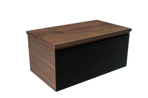 Kúpeľňový nábytok Koupelnová skříňka s krycí deskou Naturel Monza 79x30x45 cm ořech mat MONZA80BN MONZA80BN