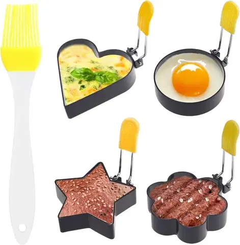 Kuchynské formičky MAKRO - Forma na volské oko 4ks s maslovačkou