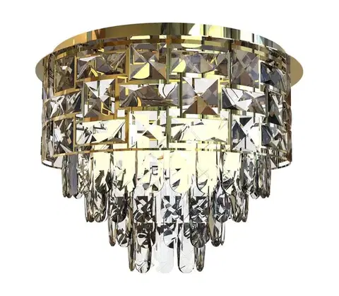 Svietidlá  Stropné svietidlo LUXURIA 9xE14/40W/230V pr. 48 cm zlatá ML8884