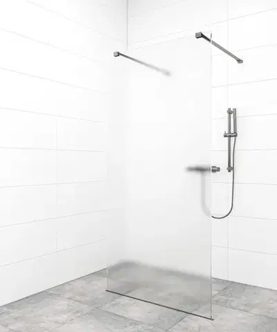 Sprchové dvere Sprchová zástena Walk-in 100 cm SAT vo farbe profilu Gun metal SATBWI100MSZAVGM SATBWI100MSZAVGM
