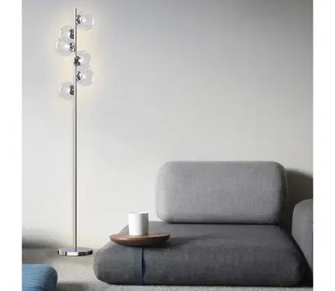 Lampy ONLI - Stojacia lampa KIMBERLY 6xG9/6W/230V lesklý chróm 5107/PTC