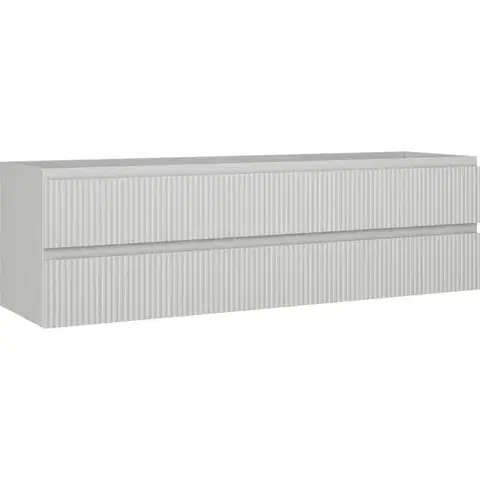 Kúpeľňový nábytok MEXEN/S - Rivel kúpeľňová skrinka pod umývadlo 160, 2 zásuvky, reliéf, šedá mat 91A20-16047-2-BFF62