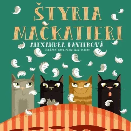 Dobrodružstvo, napätie, western Wisteria Books Štyria mačkatieri - audiokniha