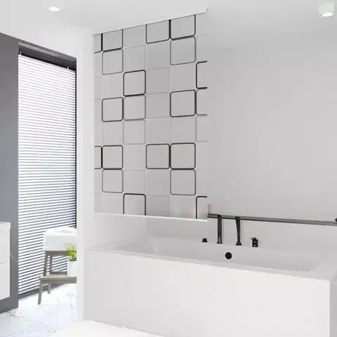 Kúpeľňové doplnky Sprchová roleta Basic 140x250 quadro