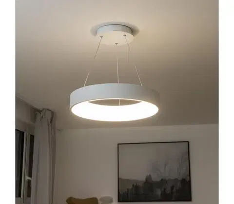 Svietidlá BRILAGI - LED stmievateľný závesný luster na lankách LED/40W/230V 3000-6500K biela + DO BRKL02R-40W/LED-BI