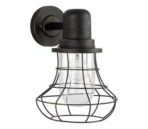 Svietidlá  Eco-Light - Vonkajšie nástenné svietidlo BIRD 1xE27/60W/230V IP44 1901 BG