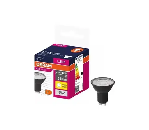 Žiarovky LED Žiarovka VALUE PAR16 GU10/6,9W/230V 2700K 120° čierna - Osram 4058075766600