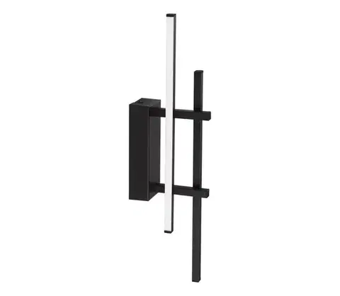 Svietidlá Eglo 902139 - LED nástenné svietidlo TREPILIANO LED/12W/230V čierne 902139