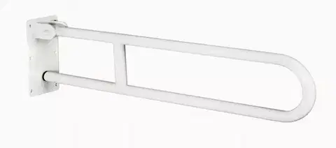 Vešiaky a háčiky na stenu Podperné držadlo sklopné  "PRO" 700 mm biele