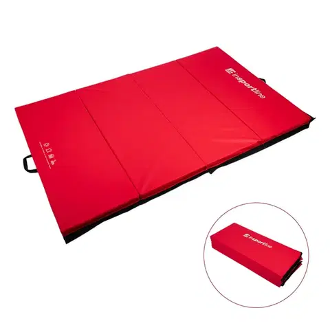 Žinenky Skladacia gymnastická žinenka inSPORTline Kvadfold 200x120x5 cm červená