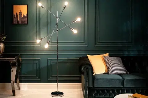 Osvetlenie Stojací lampa GITEGA Dekorhome