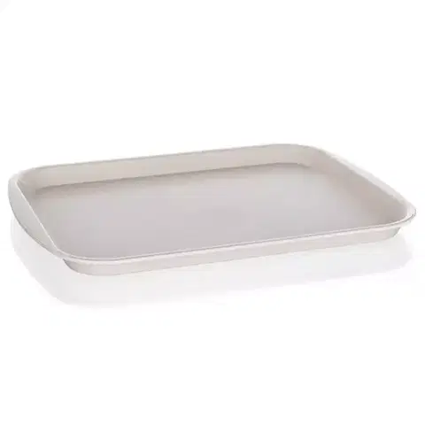Dekorácie a bytové doplnky Plástová Tácka 35x26x2 Cm Ivory 12824012