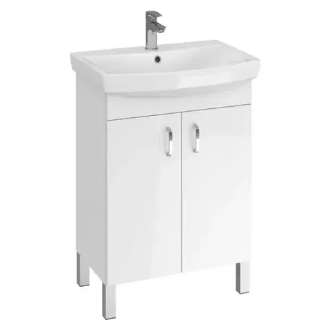 Kúpeľňové zostavy Kúpeľňová skrinka s umývadlom Claso 60 cm biela