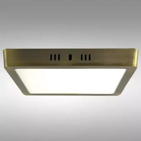 LED stropnice Stropnica LED BLOCK 24W 4200K štvorec satén