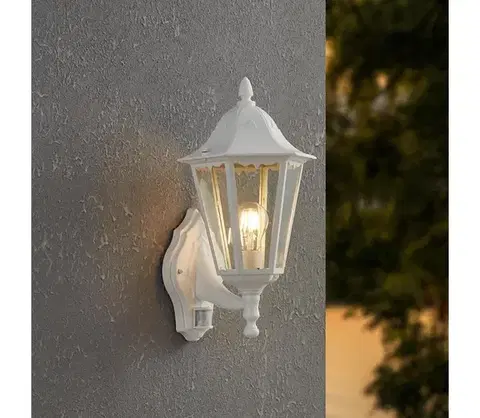 Záhradné lampy Eglo 93447 - Vonkajšie nástenné svietidlo s čidlom navedie 1xE27/60W/230V 93447