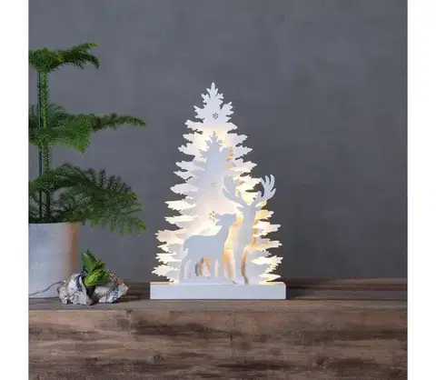Svietidlá Eglo 410417 - LED vianočná dekorácia FAUNA 10xLED/0,03W/2xAA 410417