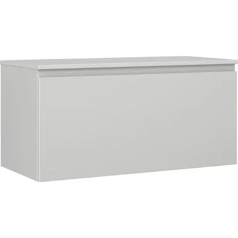 Kúpeľňový nábytok MEXEN/S - Orio kúpeľňová skrinka pod umývadlo 100 cm s doskou, 1 šuplík, sivá mat 91A10-10047-1-BFC62