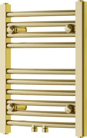 Radiátory do kúpeľne MEXEN - Ares vykurovací rebrík/radiátor 500 x 400 mm, 141 W, zlatá W102-0500-400-00-50