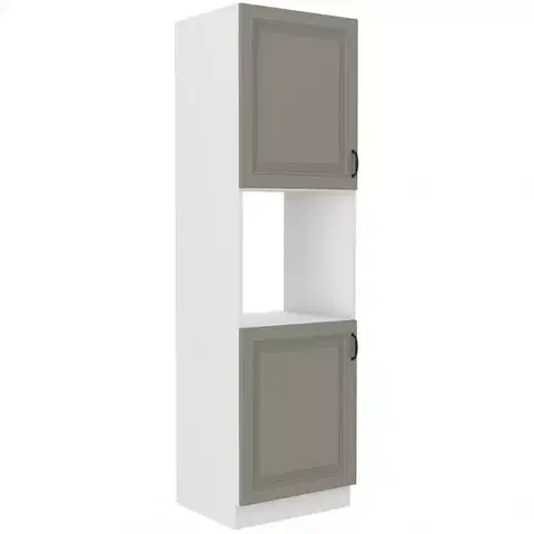 Kuchynské skrinky stojace Kuchynská skrinka Stilo claygrey/biely 60dp/210 2f