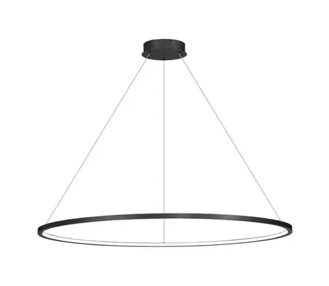 LED osvetlenie  LED luster na lankách SATURNO LED/65W/230V priemer 120 cm IP44 čierny ML8864