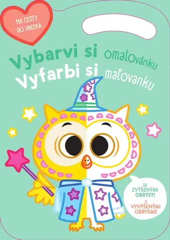 Nalepovačky, vystrihovačky, skladačky Vybarvi si omalovánku Sova/Vyfarbi si maľovanku Sova