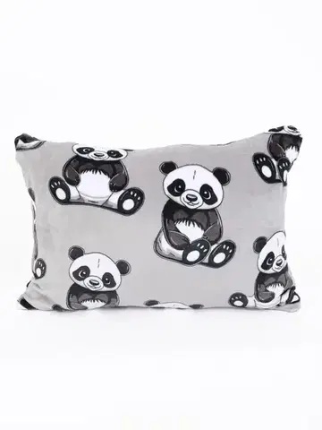 Dekoračné obliečky MKLozkoviny.sk Obliečka na vankúš mikroplyš Exclusive 50 × 70 cm - Panda-  -