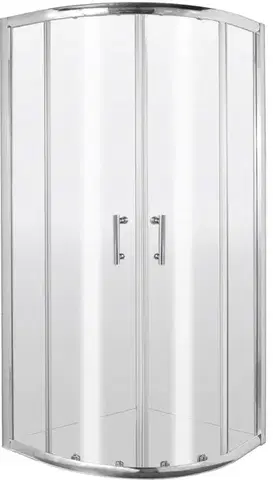 Sprchovacie kúty DEANTE - Jasmin plus chróm - Sprchovací kút, polguľatý, 80 cm KTJ_052P