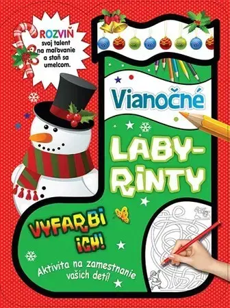 Nalepovačky, vystrihovačky, skladačky Vianočné labyrinty