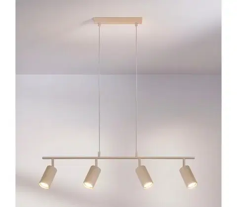 Svietidlá BRILAGI - Luster na lanku SELE 4xGU10/30W/230V béžový WO-NPL-06-BEI-OEM