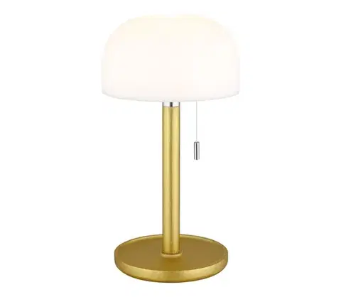 Lampy Globo 21016M - LED stolná lampa NORMAN LED/1,5W/3,7V 3000/4200/6000K mosadz 21016M
