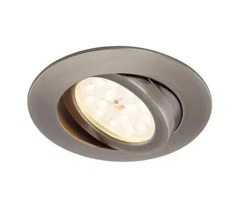 Svietidlá Briloner7296-011-LED Stmievateľné podhľadové svietidlo LED/6,5W/230V IP23 antracit 7296-011
