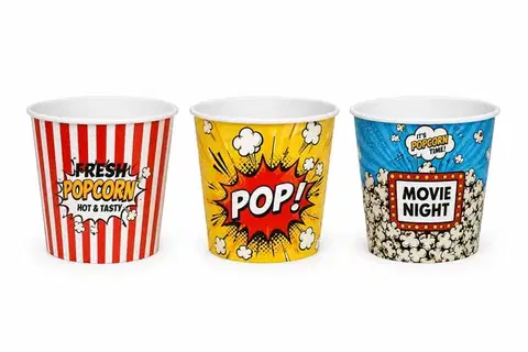 Misy a misky MAKRO - Miska veľká 3,75l Popcorn rôzne motívy