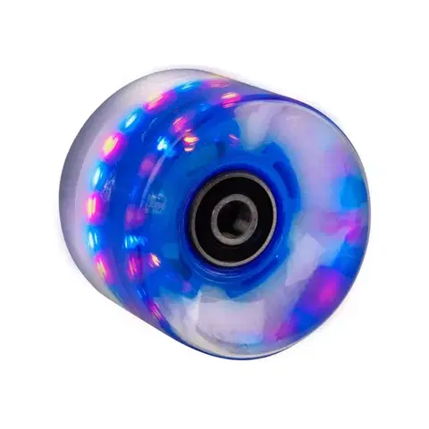 Skate kolieska Svietiace koliesko na pennyboard 60*45 mm vr. ložísk ABEC 7 modrá