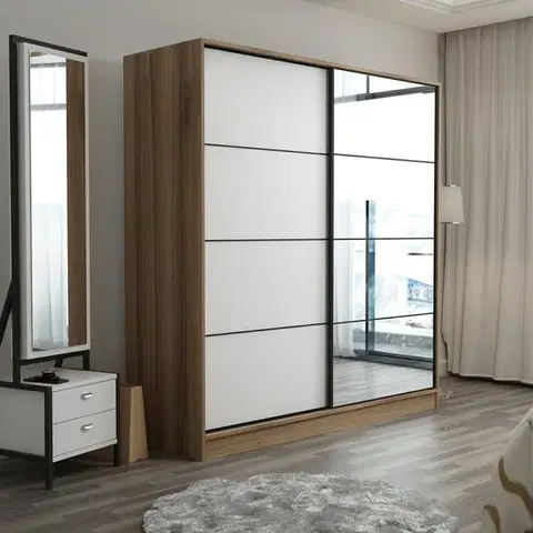 Šatňové skrine Šatníková skriňa Kale - 7161