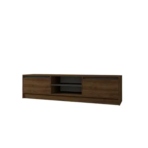 Konferenčné stolíky Televízny stolík Olca Walnut and Anthracite