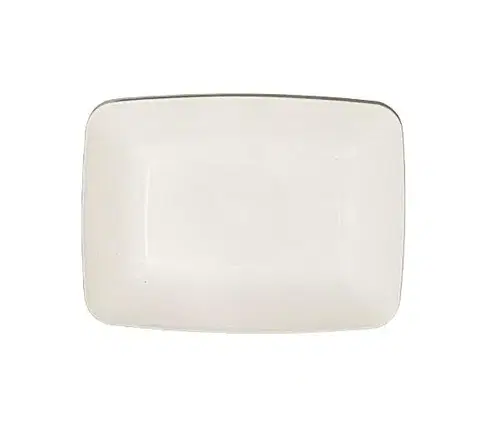 Podnosy a tácky TVAR - Podnos smotanový 18,6 x13,7cm